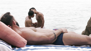 Sir Peter bangs Steven Angel and Lex Vargas’ bare asses in “Daddy and His